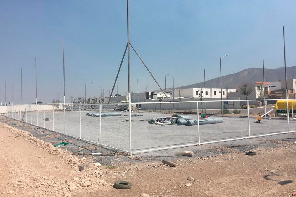 Construcion de canchas deportivas en Saltillo