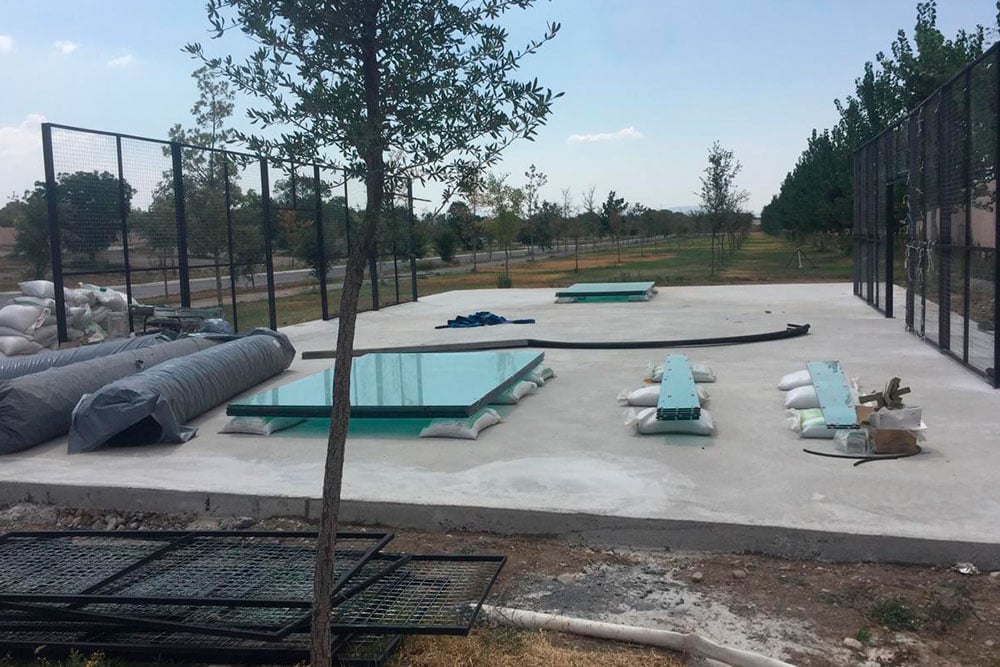 Construcion de canchas deportivas en Saltillo